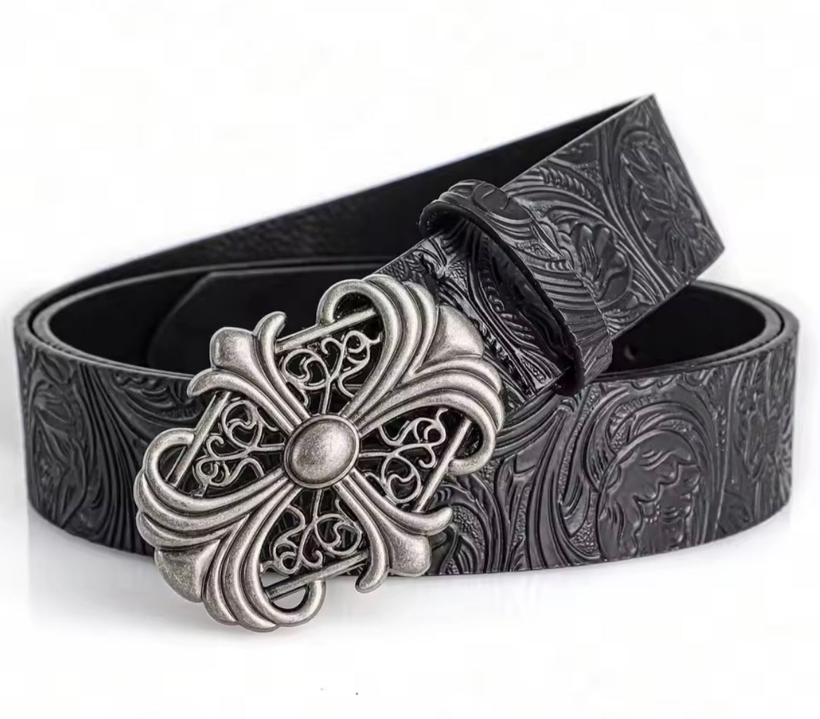 Metallic Cross Belt