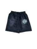 "Stone Wash" Thick Cotton Shorts